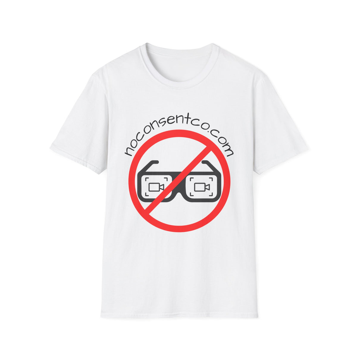 T-Shirt — NoConsentCo.com Logo Tee (No Photos / Privacy Awareness)