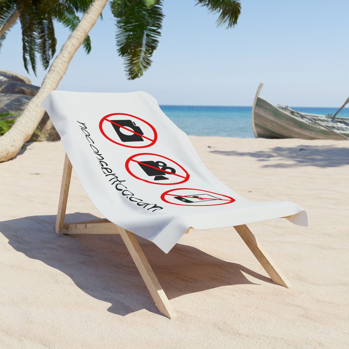 Beach Towel — No Cameras/Phones Allowed Design (noconsentco.com)