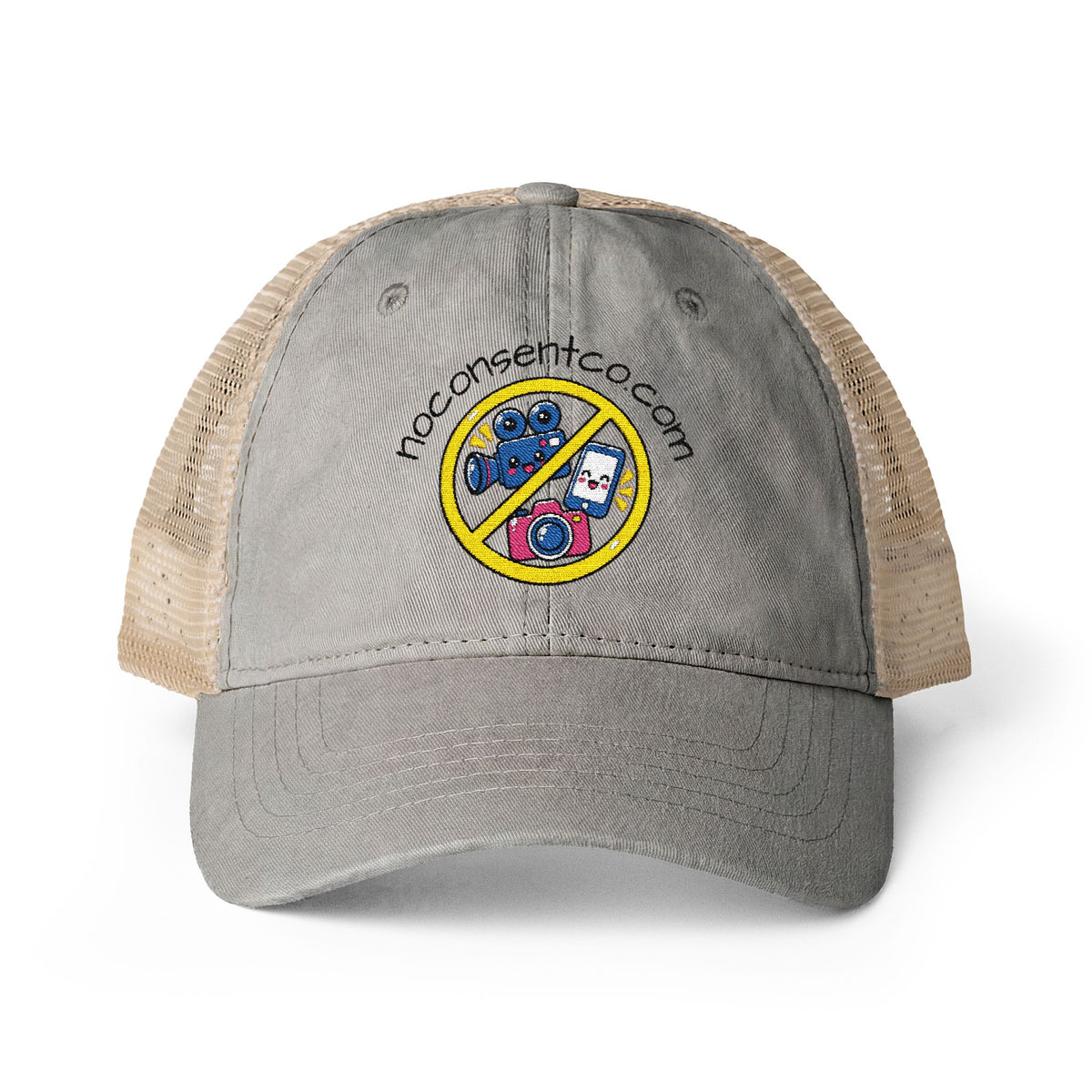 Women's Washed Mesh-Back Cap No Camera Recording