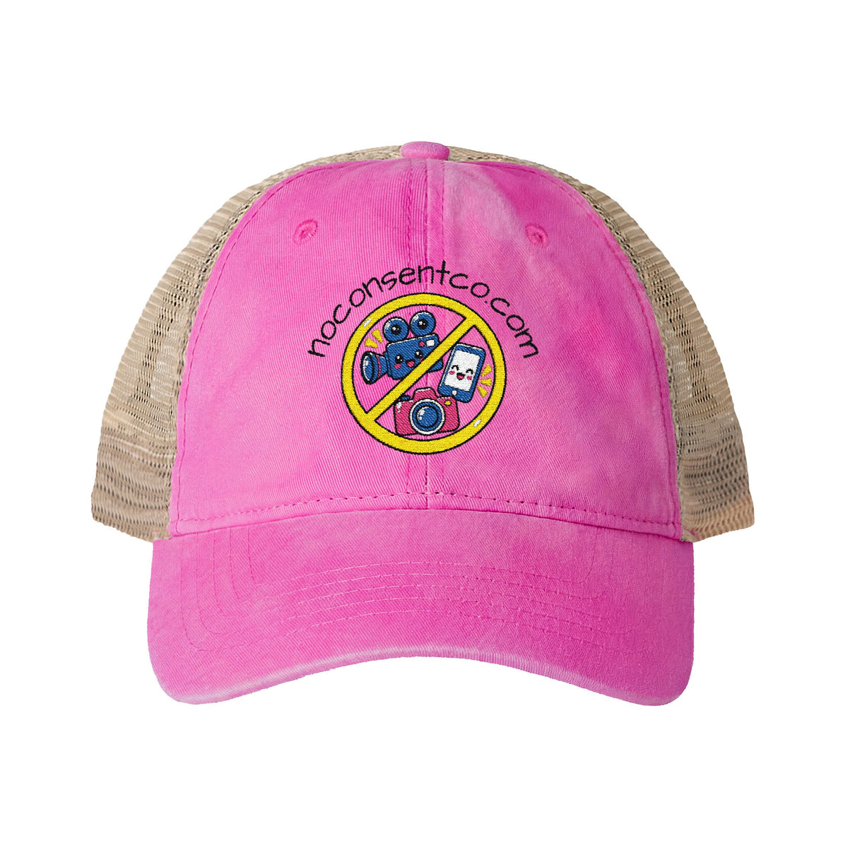 Women's Washed Mesh-Back Cap No Camera Recording