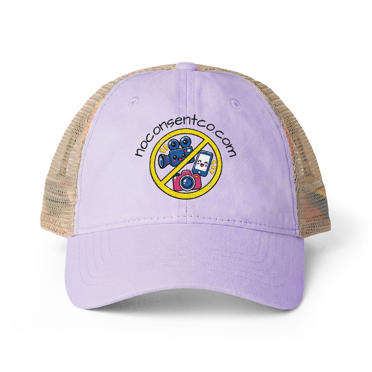 Women's Washed Mesh-Back Cap No Camera Recording