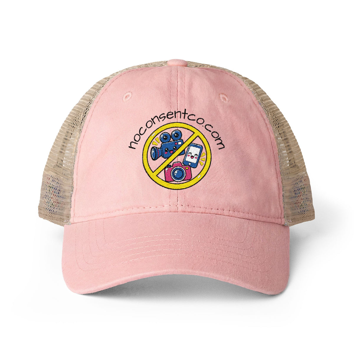 Women's Washed Mesh-Back Cap No Camera Recording
