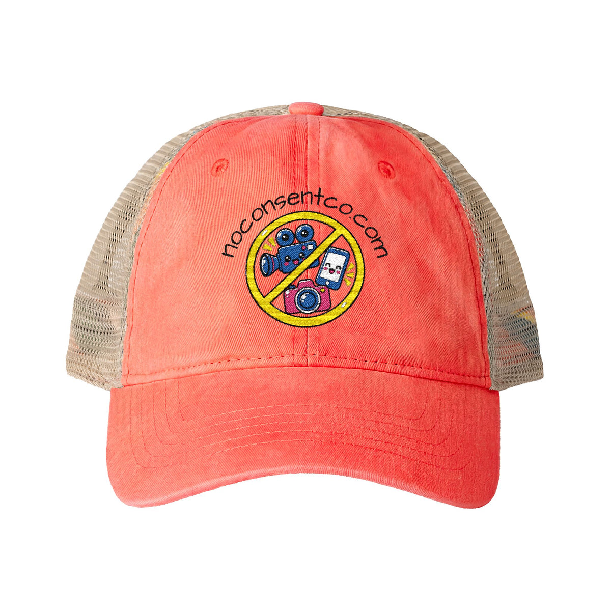 Women's Washed Mesh-Back Cap No Camera Recording