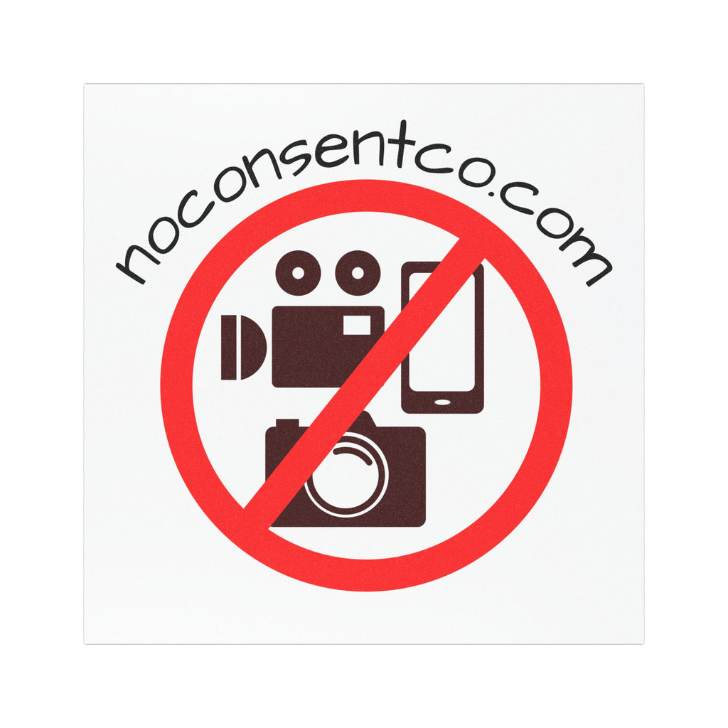 No Photos Car Magnet – "noconsentco.com" Privacy Protection Vehicle Decal