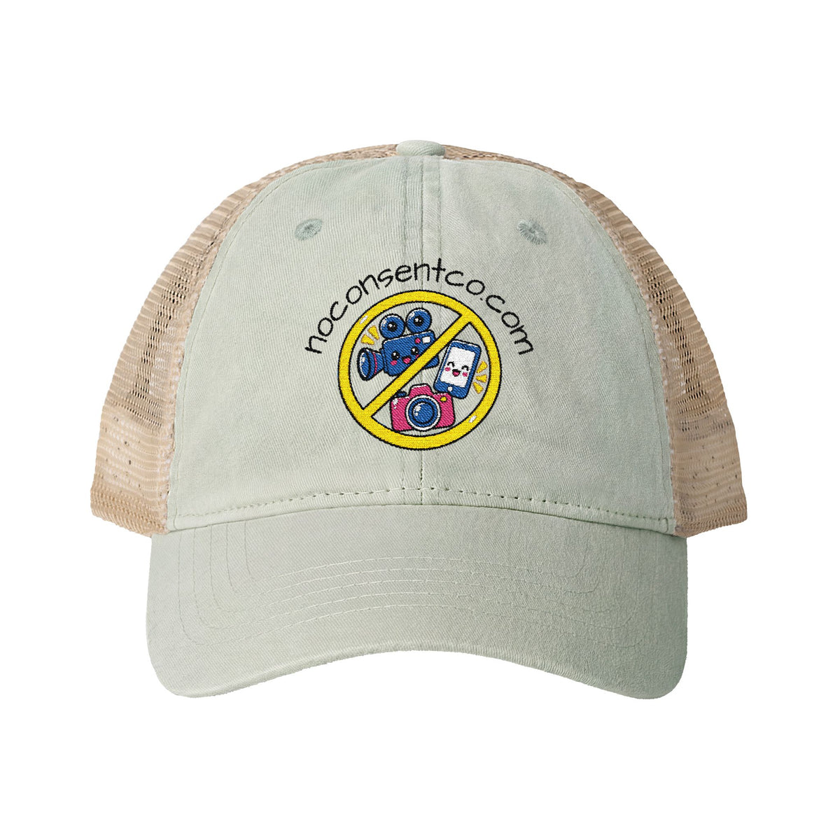 Women's Washed Mesh-Back Cap No Camera Recording