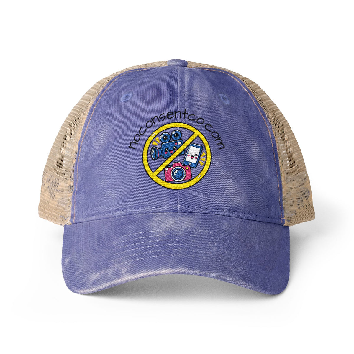 Women's Washed Mesh-Back Cap No Camera Recording