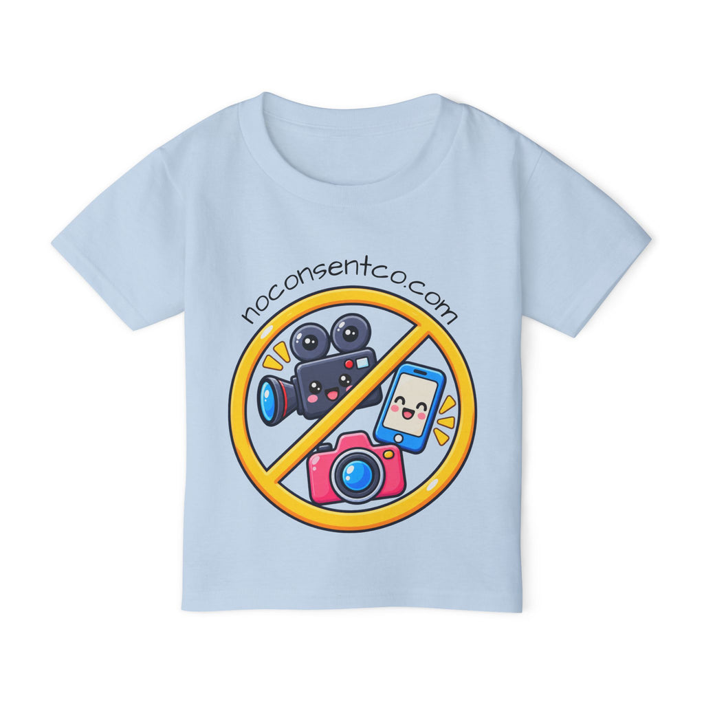 Toddler T‑Shirt — No Consent Camera Icon Tee