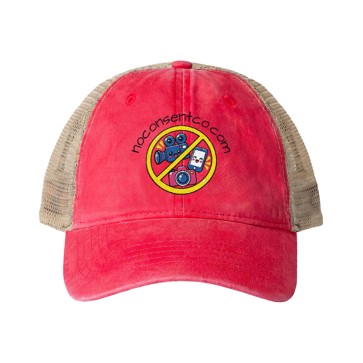 Women's Washed Mesh-Back Cap No Camera Recording