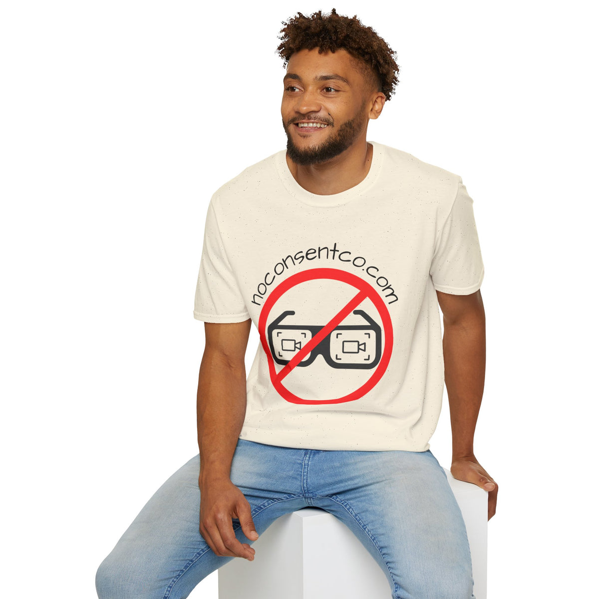 T-Shirt — NoConsentCo.com Logo Tee (No Photos / Privacy Awareness)