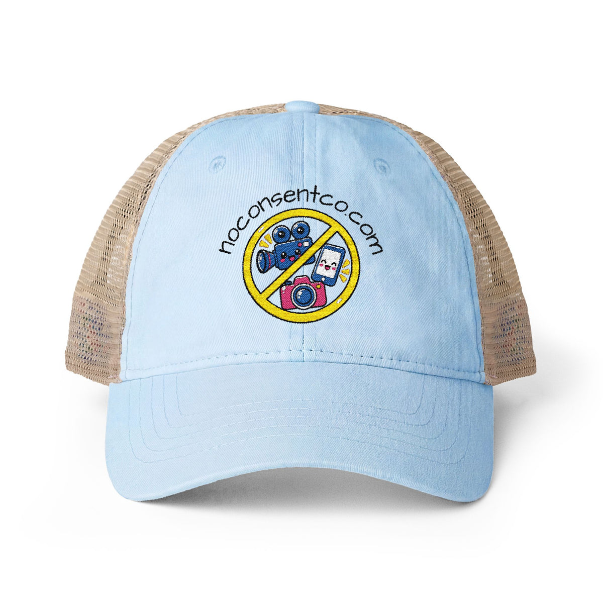 Women's Washed Mesh-Back Cap No Camera Recording