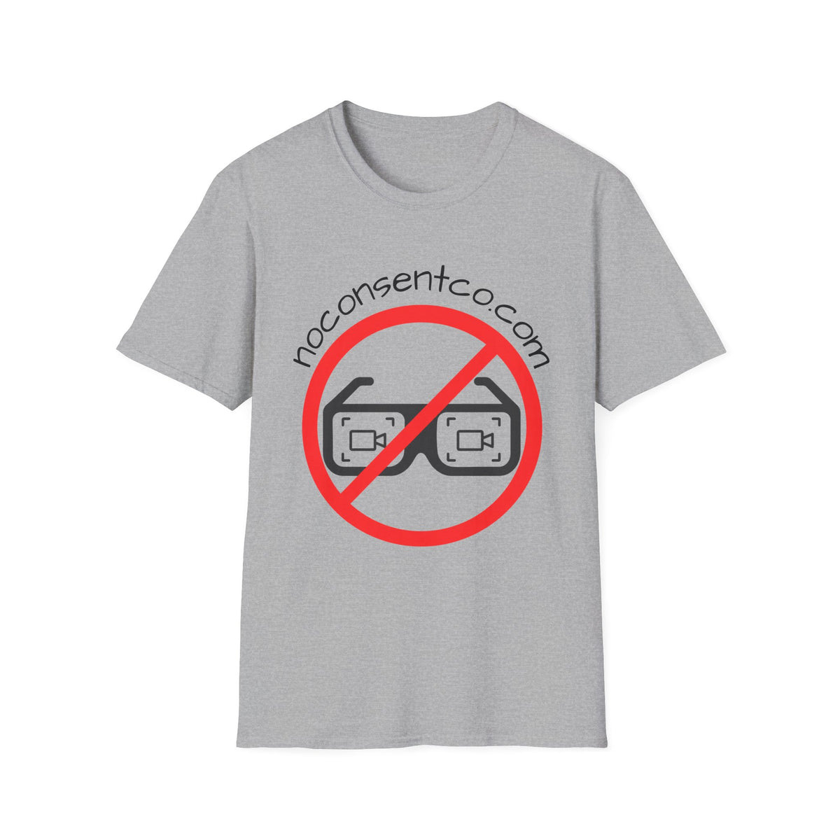 T-Shirt — NoConsentCo.com Logo Tee (No Photos / Privacy Awareness)
