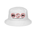 No Consent Symbols Bucket Hat — Anti-Photo/No Recording Graphic Bucket Hat