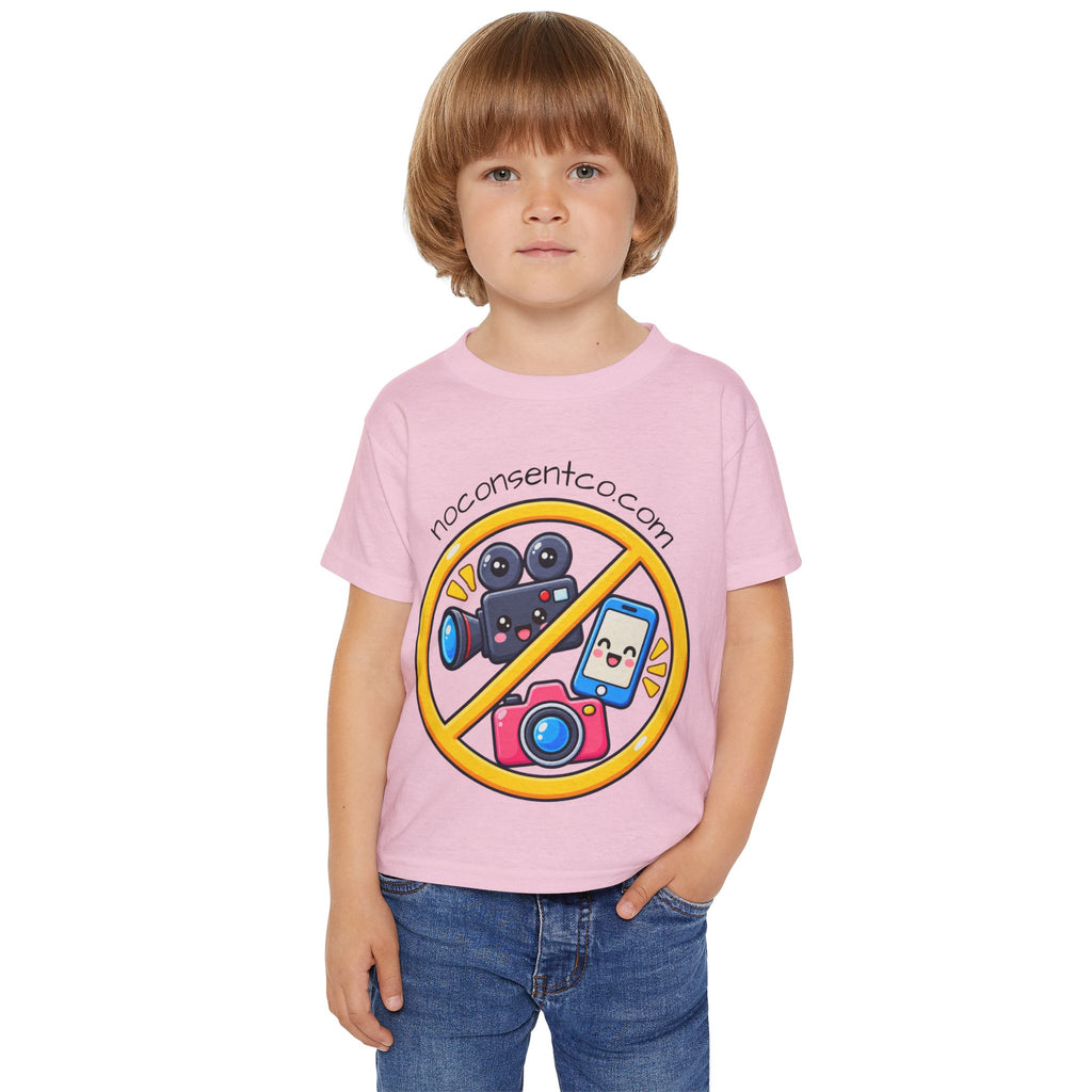 Toddler T‑Shirt — No Consent Camera Icon Tee